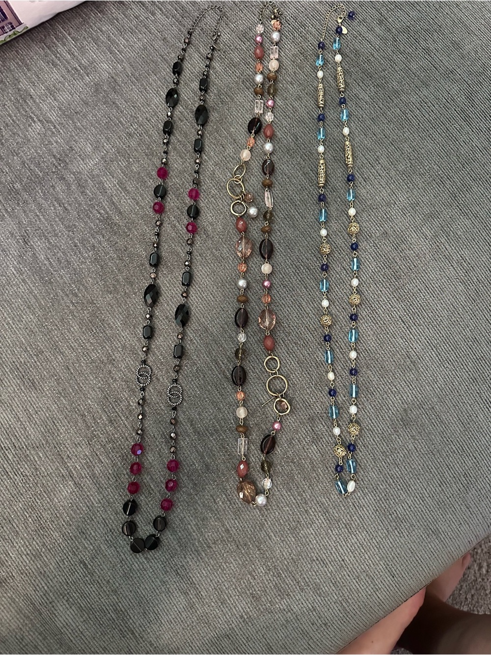 Set of 3 Lia Sophia Necklaces – Costume Jewelry